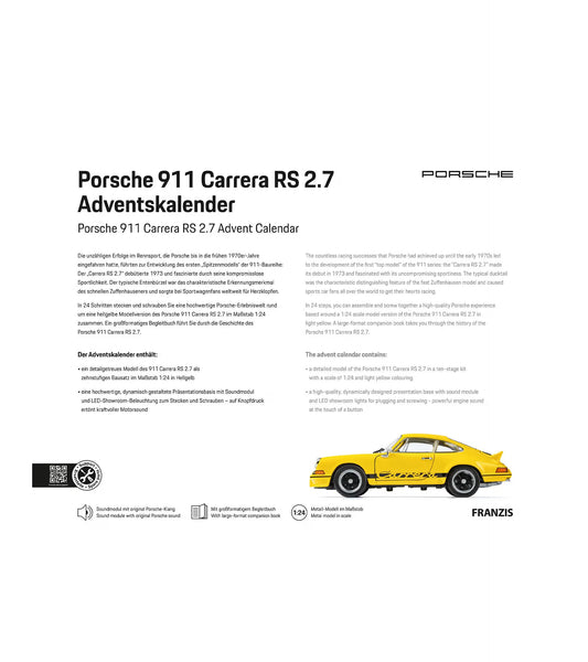 Porsche 911 Carrera RS 2.7 Advent Calendar